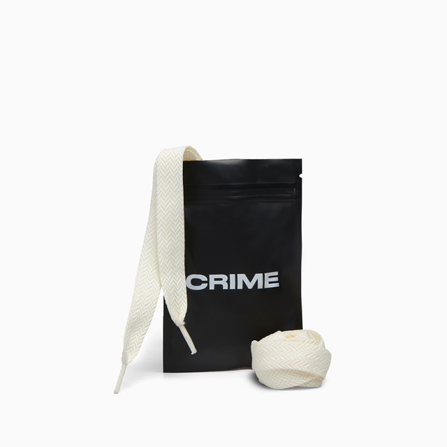 CRIME SHOESLACES OFF WHITE