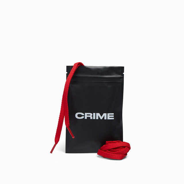 CRIME SHOESLACES REBEL RED