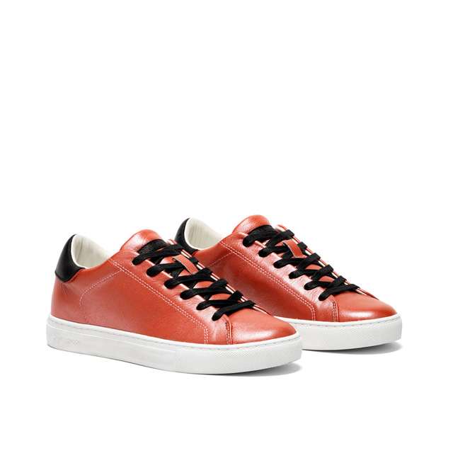 LOW TOP ESSENTIAL LEATHER RED