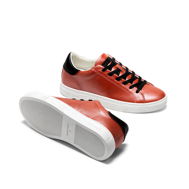 LOW TOP ESSENTIAL LEATHER RED